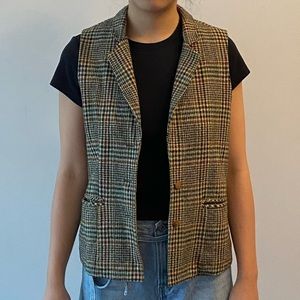 Vintage plaid vest
